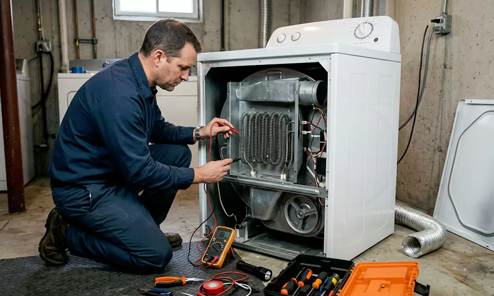 Dryer Not Heating Repair in Cornelius, NC