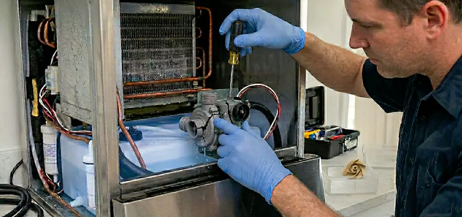 Commercial Ice Maker Water Pump Repair in Cornelius