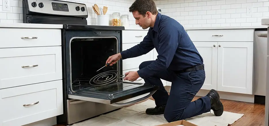 Oven Lower Heating Element Replacement in Cornelius