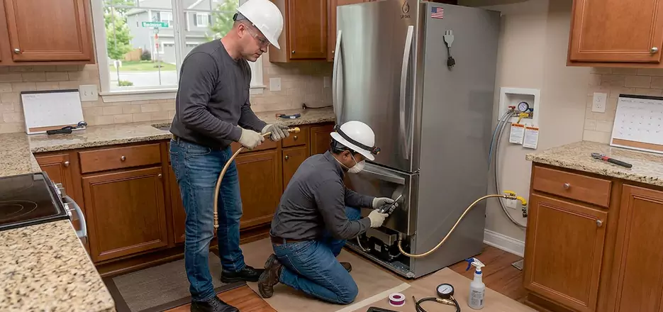 Propane Refrigerator Installation in Cornelius